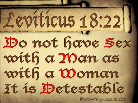 what does leviticus 18 mean.